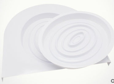 Roll of white paper towels on a white background