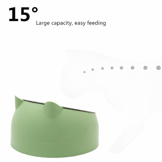 Tilted Cervical Relief Cat Food Bowl