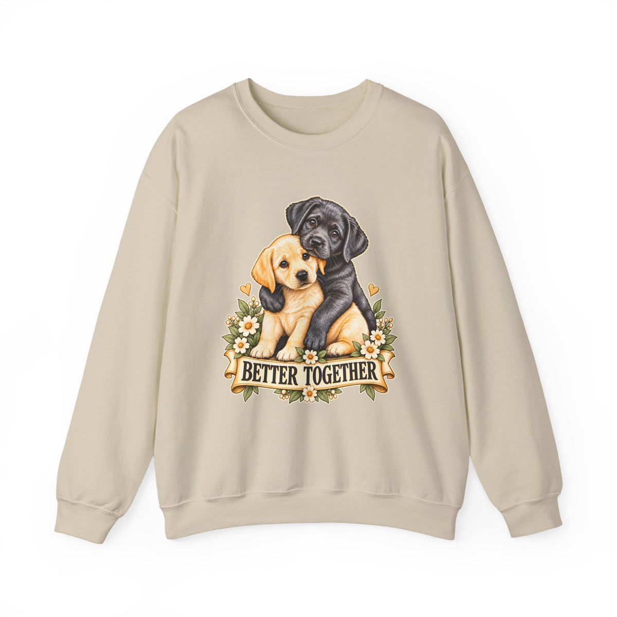Better Together Puppy Crewneck Sweatshirt – Dog Lover Gift