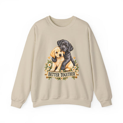 Better Together Puppy Crewneck Sweatshirt – Dog Lover Gift