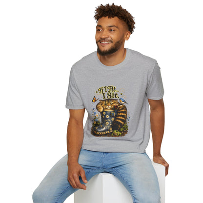 If I Fit... I Sit | Rain Boot Cat Shirt | Funny Kitty Tee | Cute Cat Lover Gift