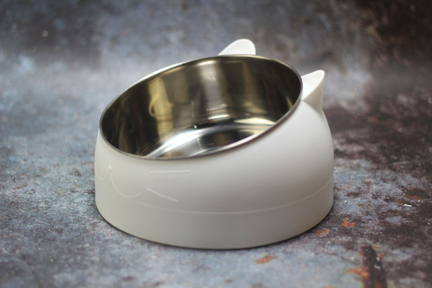 Tilted Cervical Relief Cat Food Bowl
