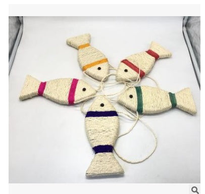 Handmade Wooden Cat Wand Toy