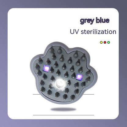 UV sterilization device with gray blue color on a white background