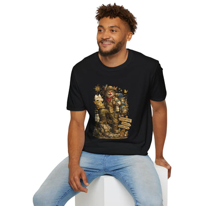 Adventure Cat Hiking Shirt | Funny Backpacking Cat T-Shirt |