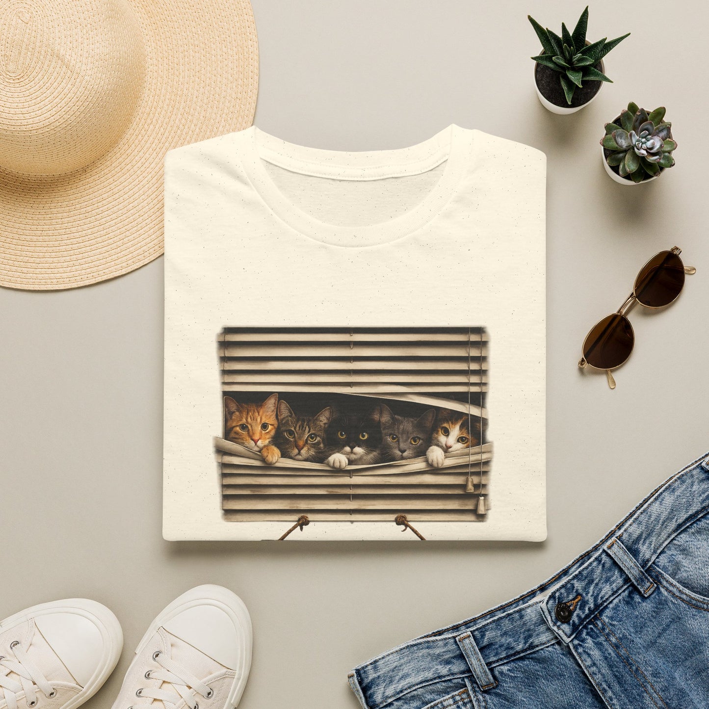Funny Neighborhood Watch Cats T-Shirt | Cat Lover Graphic Tee