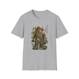 Funny Fishing Cat T-Shirt | Bass Fishing Cat Tee | Fisherman Gift |