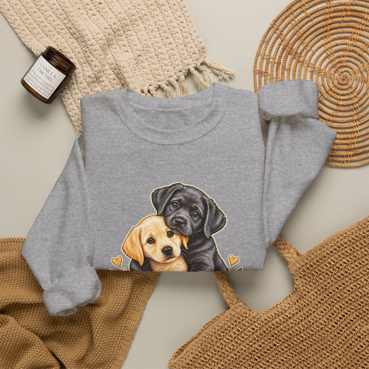 Better Together Puppy Crewneck Sweatshirt – Dog Lover Gift