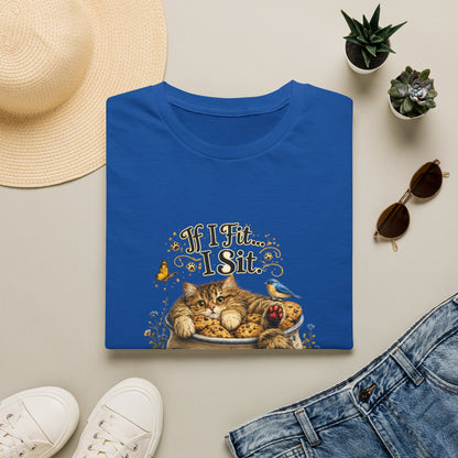 If I Fit... I Sit | Cookie Jar Cat Shirt | Funny Baking Kitty Tee | Cute Cat Lover Gift