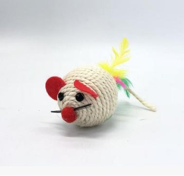 Handmade Wooden Cat Wand Toy