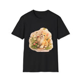 Cute Kitten Flower Garden T-Shirt