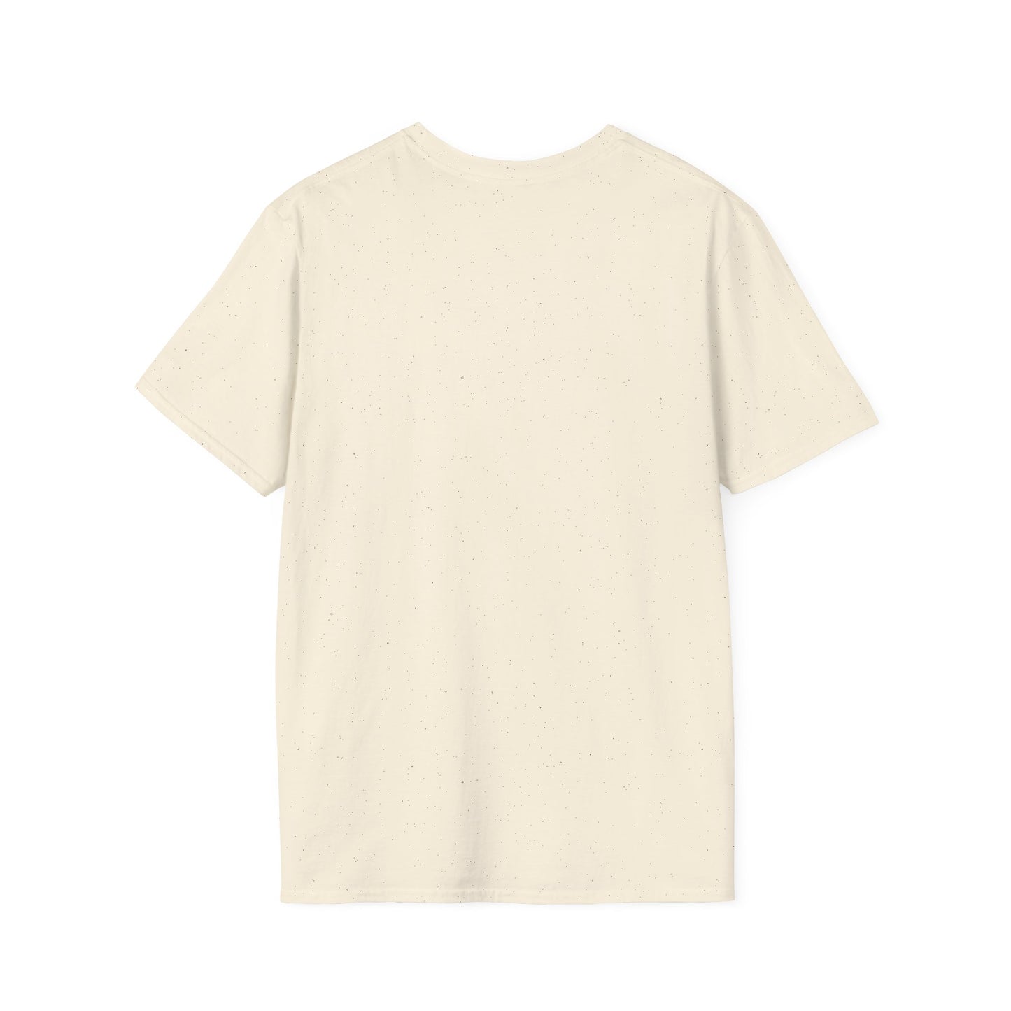 Blank back side of 19th Hole funny cat golf T-shirt in natural    