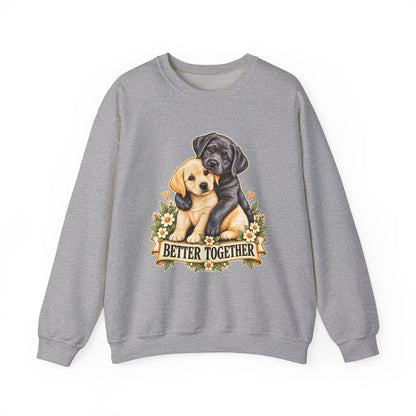 Better Together Puppy Crewneck Sweatshirt – Dog Lover Gift