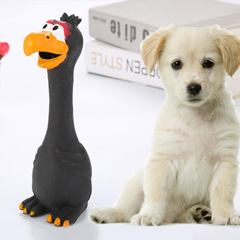 Screaming Rubber Chicken Dog Toy