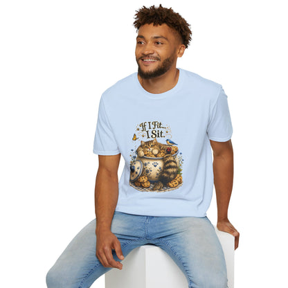 If I Fit... I Sit | Cookie Jar Cat Shirt | Funny Baking Kitty Tee | Cute Cat Lover Gift