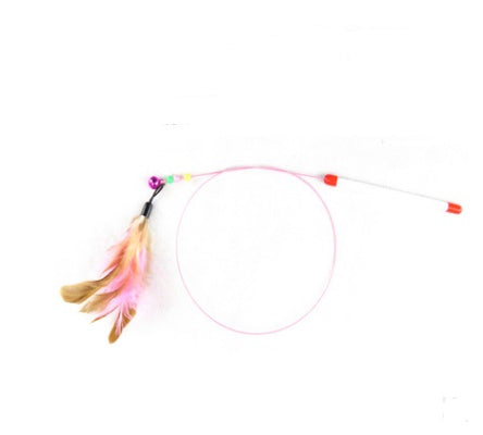 Handmade Wooden Cat Wand Toy
