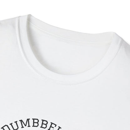 Close-up of a white t-shirt with 'NUMBEBE' printed on it.