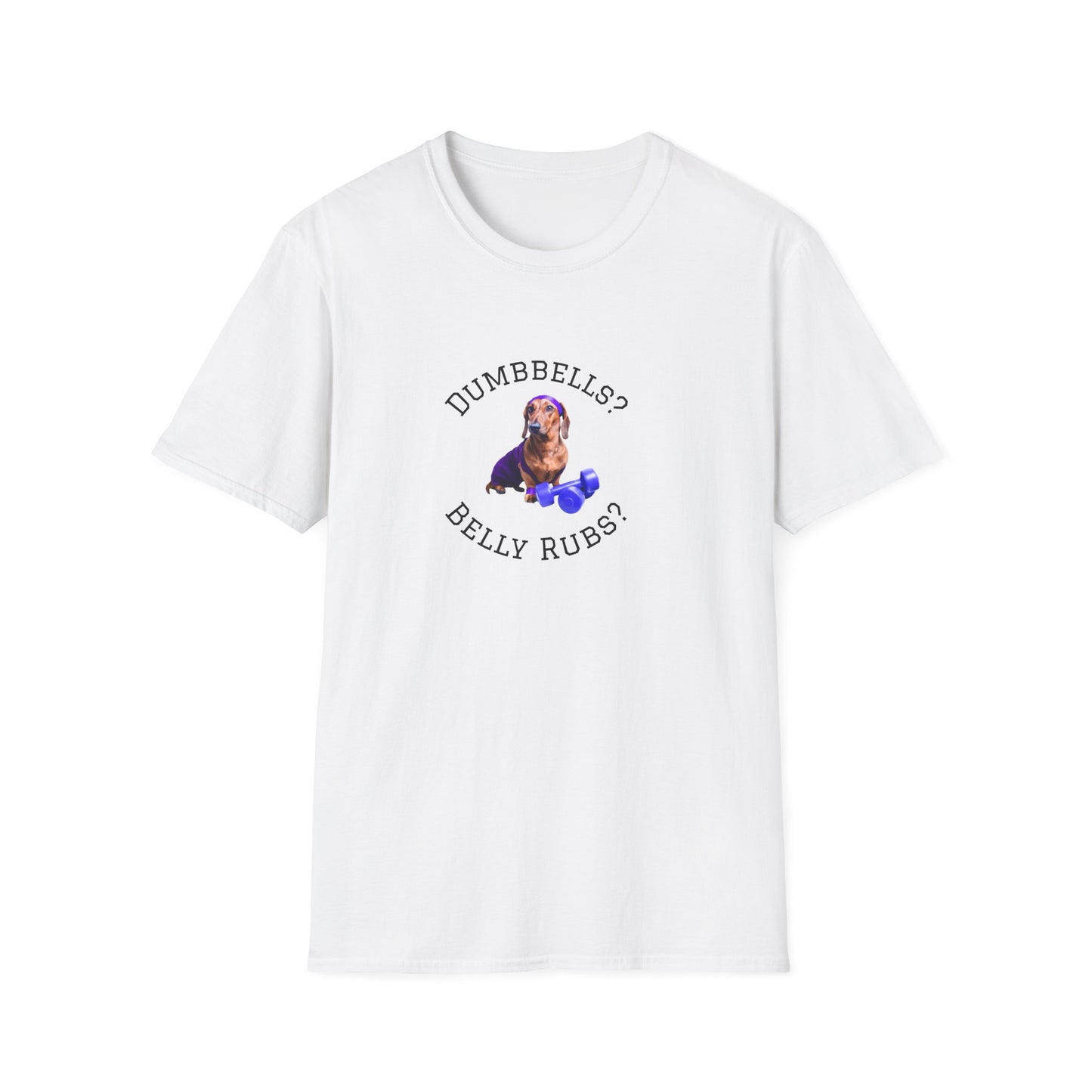 White t-shirt with 'Flowers Feed Dinner' text on a white background