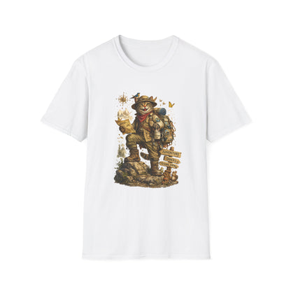 Adventure Cat Hiking Shirt | Funny Backpacking Cat T-Shirt |