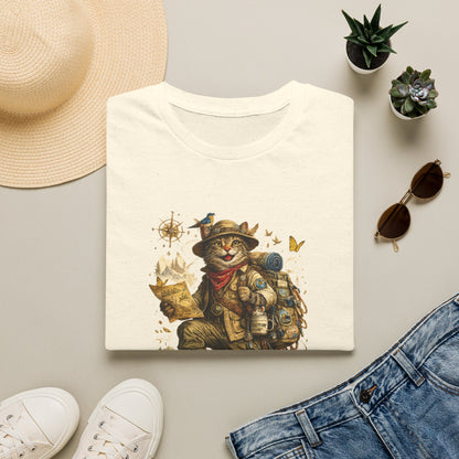 Adventure Cat Hiking Shirt | Funny Backpacking Cat T-Shirt |