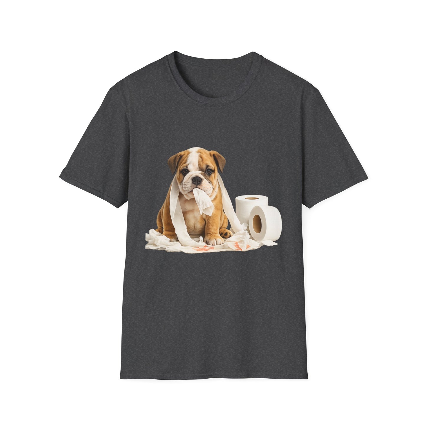 Trouble Maker Bulldog Puppy T-Shirt – Cute & Funny Dog Graphic