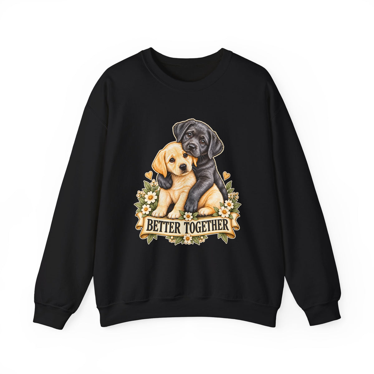 Better Together Puppy Crewneck Sweatshirt – Dog Lover Gift