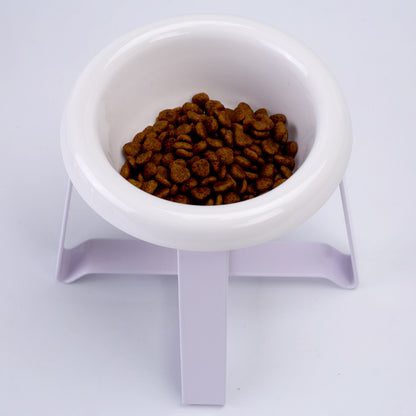 Antislip Elevated Cat Food Bowl with Iron Stand