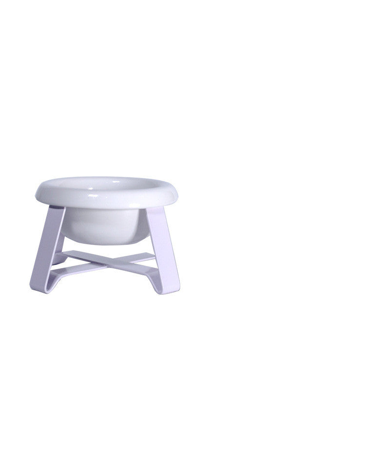 Antislip Elevated Cat Food Bowl with Iron Stand