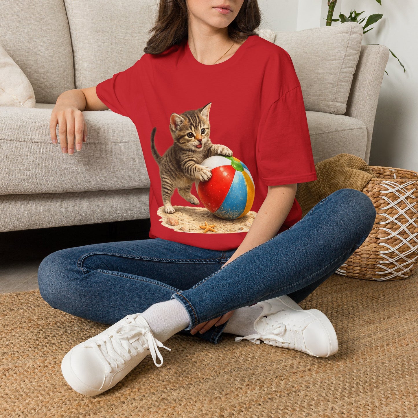 Playful Kitten Beach Day Shirt