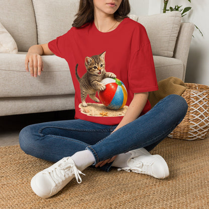 Playful Kitten Beach Day Shirt