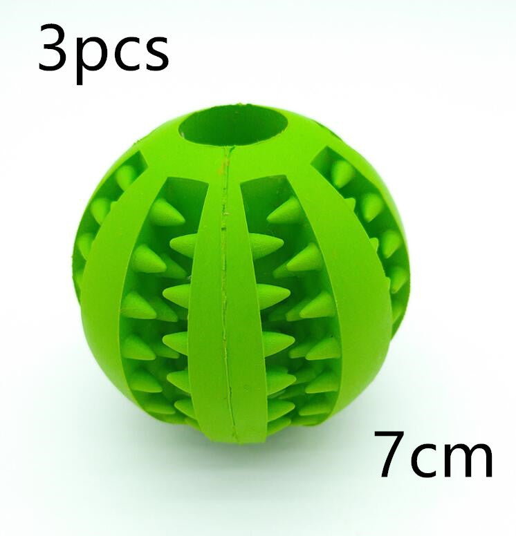 Green textured ball with spikes on a white background, labeled '3pcs' and '5cm'.