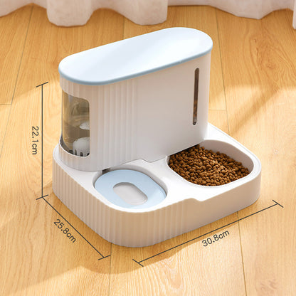 Integrated Automatic Cat Water and Food Feeder