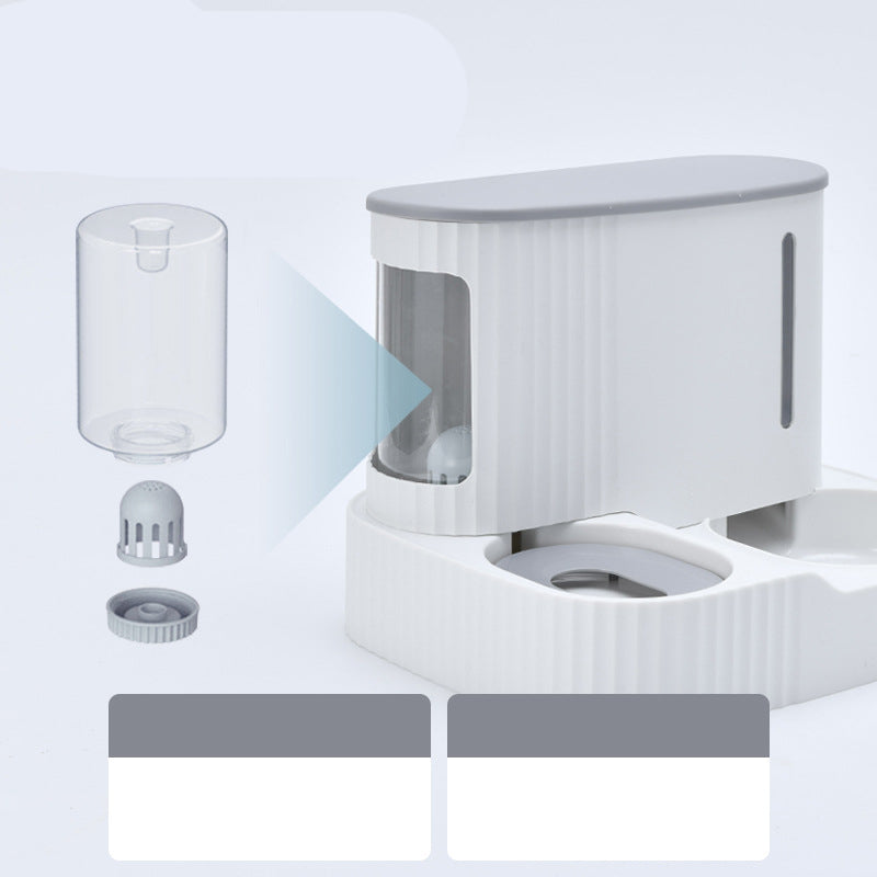 Integrated Automatic Cat Water and Food Feeder