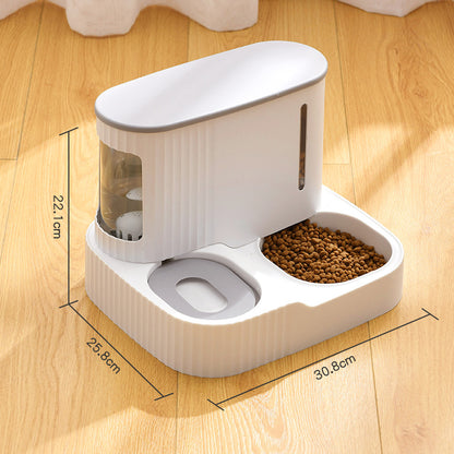Integrated Automatic Cat Water and Food Feeder