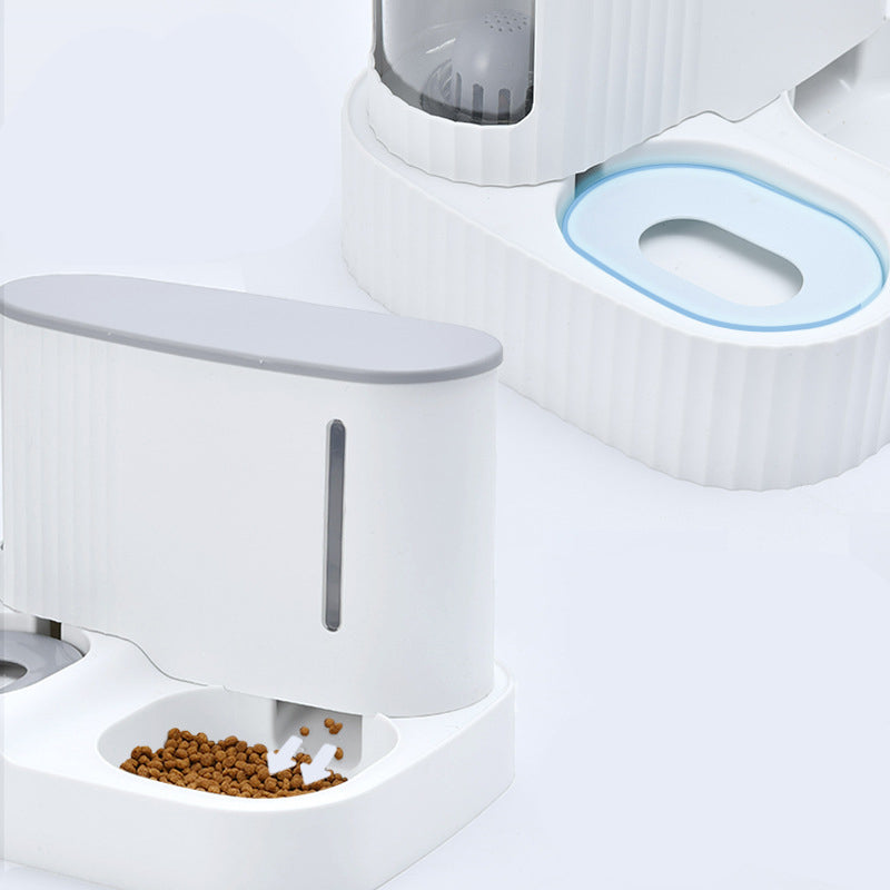 Integrated Automatic Cat Water and Food Feeder