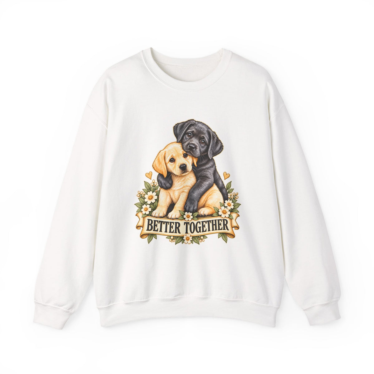 Better Together Puppy Crewneck Sweatshirt – Dog Lover Gift