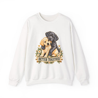 Better Together Puppy Crewneck Sweatshirt – Dog Lover Gift