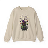 If I Fit, I Sit Witch Cat Halloween Sweatshirt – Cauldron Cat Crewneck