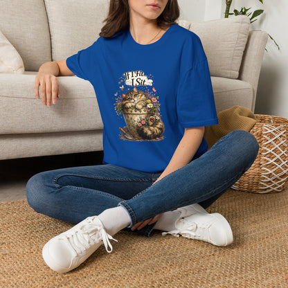 If I Fit... I Sit™ Flower Pot Cat Shirt | Funny Gardening Cat Tee | Plant Lover Gift