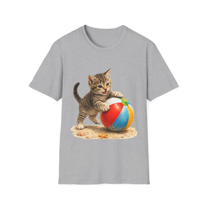 Playful Kitten Beach Day Shirt