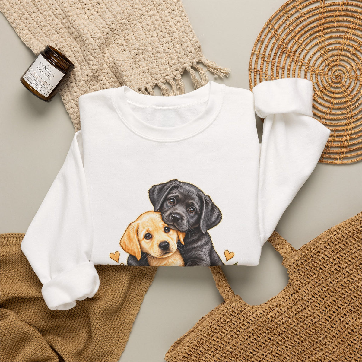 Better Together Puppy Crewneck Sweatshirt – Dog Lover Gift
