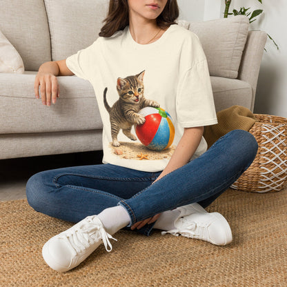 Playful Kitten Beach Day Shirt
