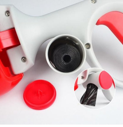 Close-up of a red and white toy scooter with a black center on a white background