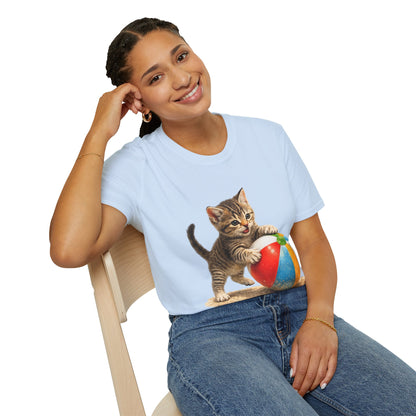 Playful Kitten Beach Day Shirt