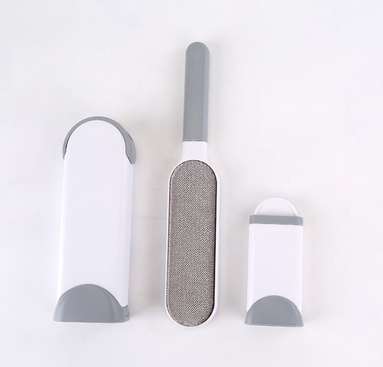 Set of three grooming tools on a white background