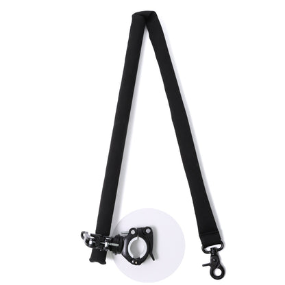Black dog muzzle and leash set on a white background