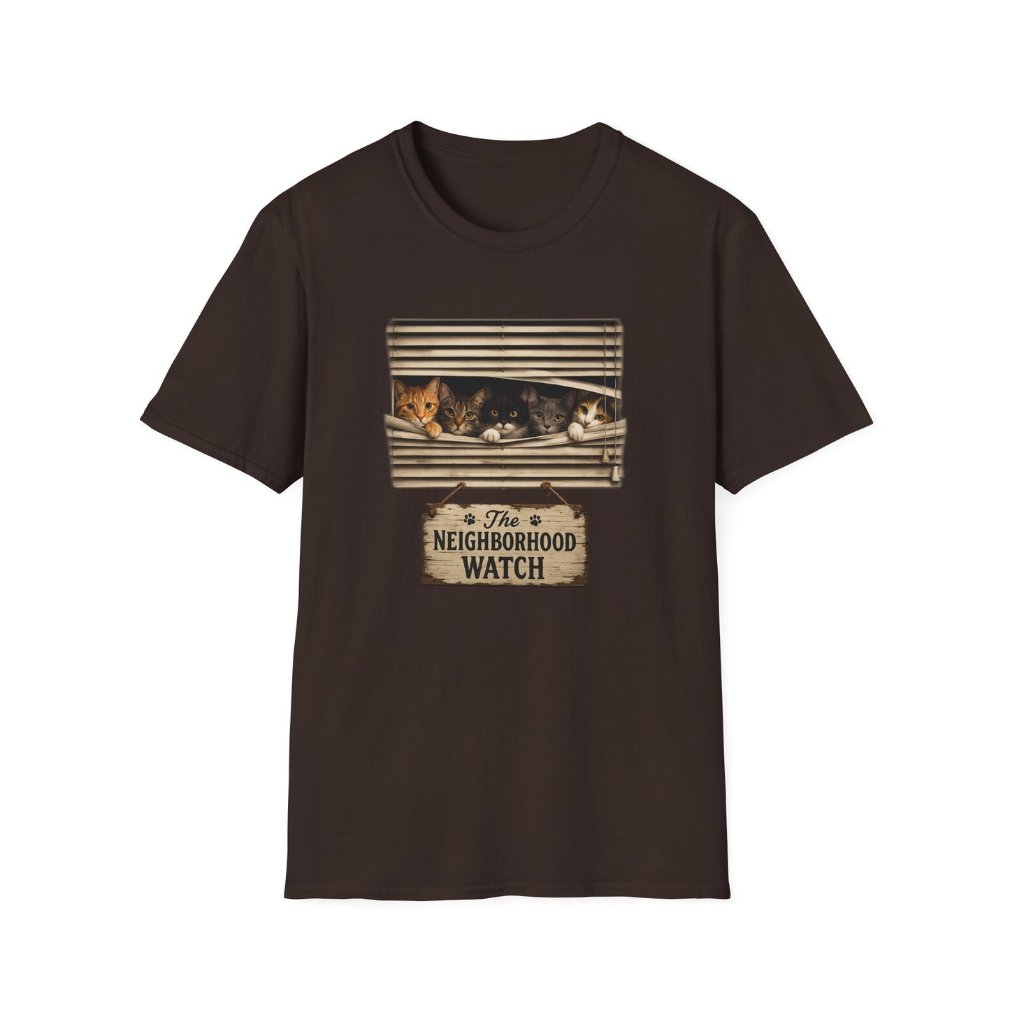 Funny Neighborhood Watch Cats T-Shirt | Cat Lover Graphic Tee
