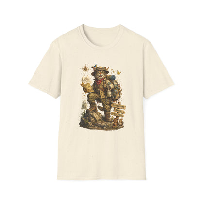 Adventure Cat Hiking Shirt | Funny Backpacking Cat T-Shirt |
