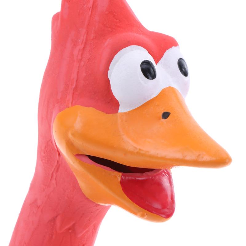 Screaming Rubber Chicken Dog Toy