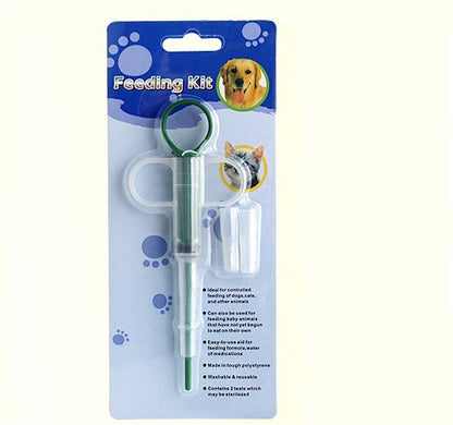 Feeding kit for pets on a white background